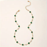 Emerald Green Pendant Necklace