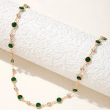 Emerald Green Pendant Necklace