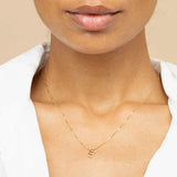Love letter initial necklace