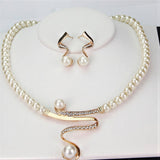 Elegant Natural Pearl Necklace Set
