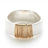 HANDMADE SILVER & COIL RING
